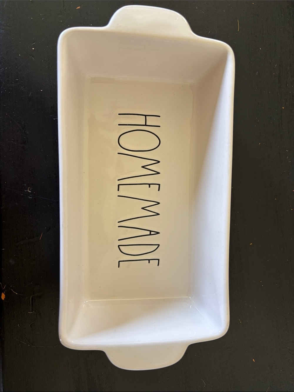 Rae Dunn White Rectangular Ceramic Baking Dish